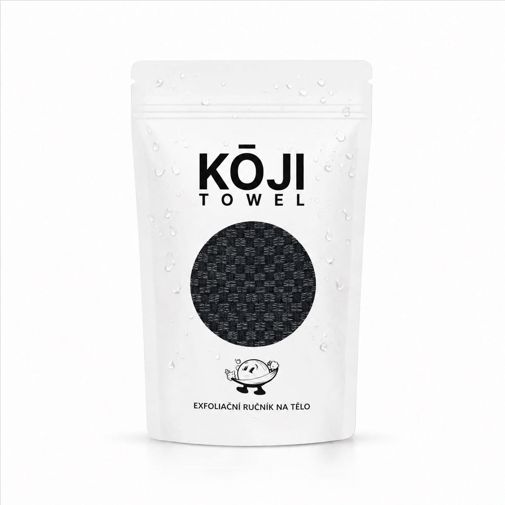 Exfoliačný uterák Kōji — balenie