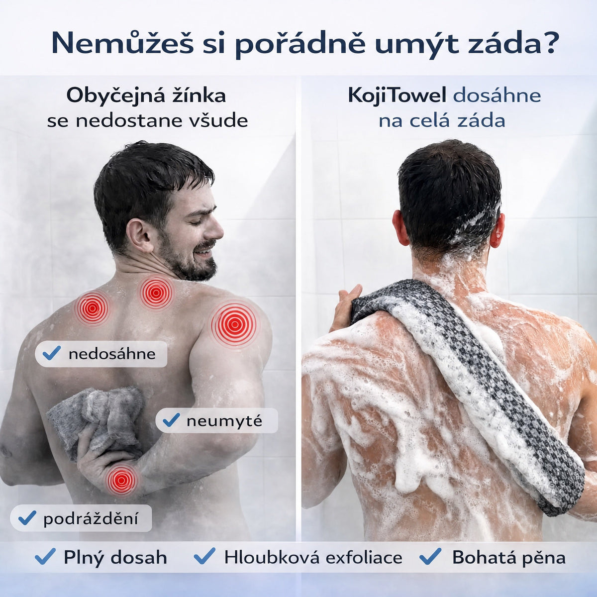 Exfoliačný uterák Kōji