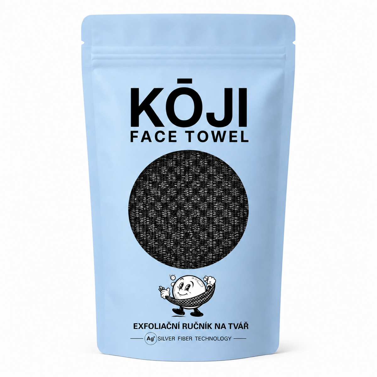 Exfoliačný uterák na tvár Kōji Face Towel — balenie