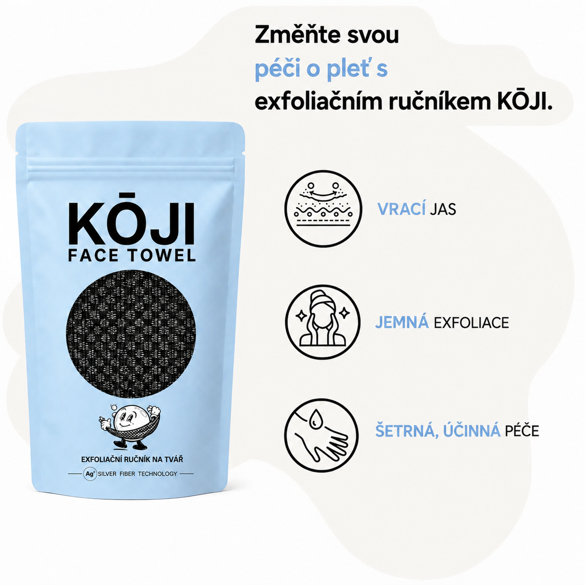 Tri prínosy uteráka Kōji Face Towel
